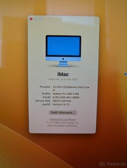 Apple iMac 2017 21,5" 4K Retina i5 8GB Radeon Pro 560 4GB - 4