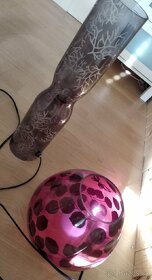 2 x IKEA elektrická lampička černá, fialová cena kus - 4
