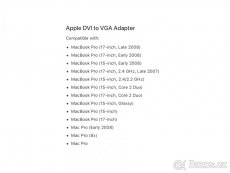 Display adaptér DVI-VGA - 1ks Apple originál - 4