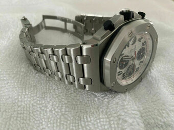 Audemars Piguet Royal Oak Offshore Chronograph Stříbrná pand - 4