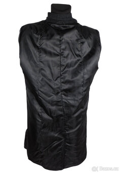 Vlněný pánský šedočerný kabát MADISON AVENUE vel. L - 4