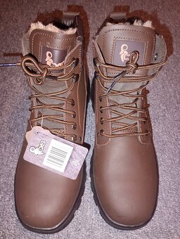 Nové kožené zimní vysoké boty CXS vel.45 - 4