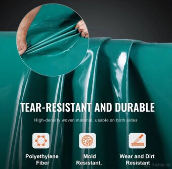 Voděodolná PVC plachta VEVOR, 650g/m2, 5x9m - 4