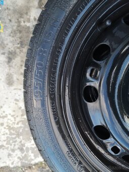 Plechová kola s pneumatikami 195/50 R 15 - 4