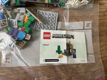 Prodám Lego Minecraft v TOP stavu kompletní 2 x 21243, 21186 - 4