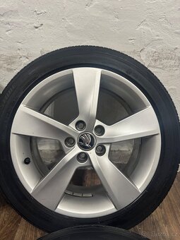 ALU Kola ŠKODA 5x100 R16 ALORE Letní Pneu 215/45/16 - 4