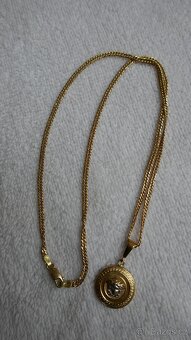 ZLATÝ ŘETÍZEK S PŘÍVĚSKEM VERSACE 8.17G//56.5CM/8MM/14 KARÁT - 4