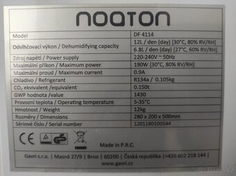 Noaton DF 4114, Odvlhčovač a čistička vzduchu - 4