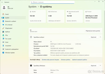 Herní PC - RYZEN 5, 16GB RAM, 1TB NVME, 5600XT, WIN11 - 4