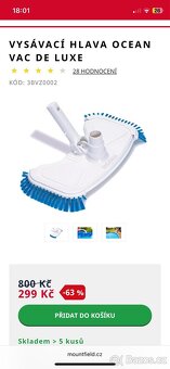 Prodáme vysávací hlavu OCEAN VAC s tyčí Mountfield - 4
