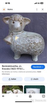 Ovečka, beránek keramika - 4