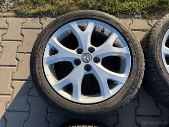 4x al kola 5x114.3 17 + pneu letní 205/50 R17 - 4
