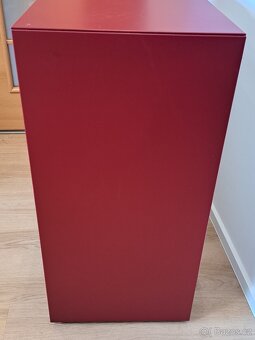 EKET Skříňka se 4 přihrádkami, červená, 70x35x70 cm - 4