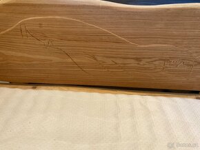 Srubová masivní postel - 4