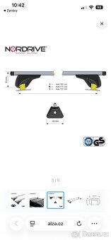 NOVÉ střešní nosiče NORDRIVE 120 cm - 4