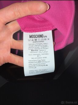 Růžová mikina Moschino - 4