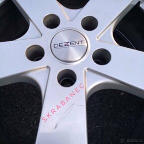4ks vyvážené ALU disky DEZENT 5x112mm včetně pneumatik R17 - 4