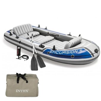 Nafukovací člun INTEX Excursion 5 Set Nový - 4
