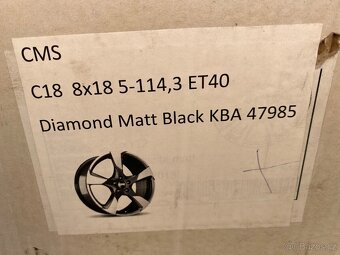 5x114,3 R18 8J ET40 CMS C18 Diamont Matt Black - 4