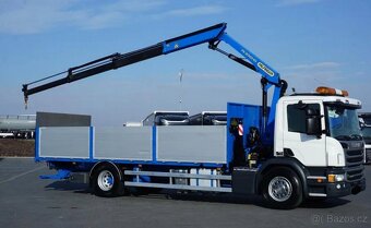 Scania P 250 - 4x2 - Valník + HR-PALFINGER PK 12002 – EURO 6 - 4