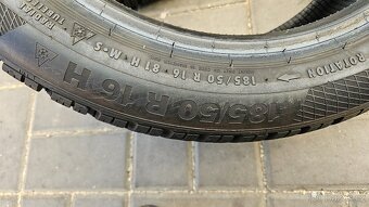 2x Zimní Pneu 185/60 R16 Continental - 4