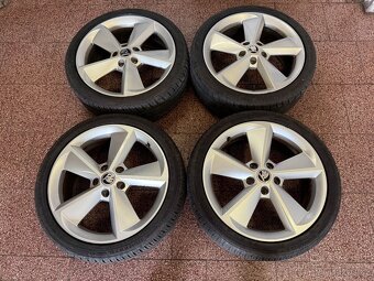 Originální Alu kola Škoda r18 letní pneu - 4