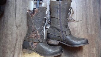 Nové extravagantní celokožené kozačky ROVERS v.41 - 4