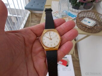 luxusni zlacene trezor hodinky prim 1974 komplet funkcni - 4