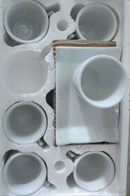 Sada 6 šálku,6 podšálku na expreso ještě zabalené - 4