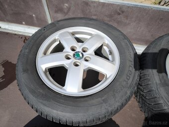 Originál Skoda Alu disky 15" s pneu Hankok 196/65/15 - 4