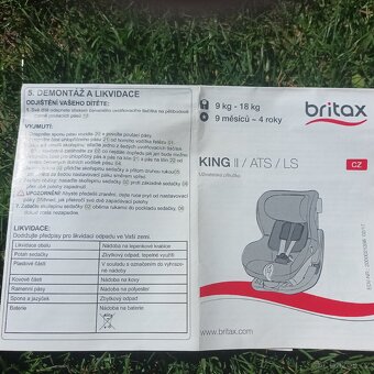 Autosedačka BRITAX KING II - 4