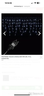 Světelný déšť studeně bíly 10 m 400 LED - 4