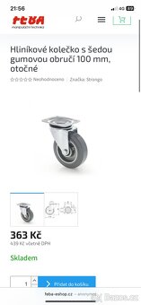 Průmyslové kolečko otočné 100 - 4