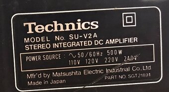 ZESILOVAČ TECHNICS SU-V2A (1980) ATRAKTIVNÍ ZESILOVAČ - 4
