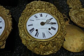 Comtoisse starožitné francouzské hodiny bití kyvadlo stroj - 4