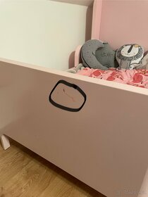 Prodloužitelná postel Busunge - růžová - 4