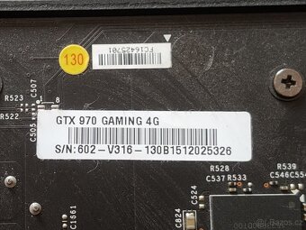 Grafická karta GTX 970 Gaming 4G - 4