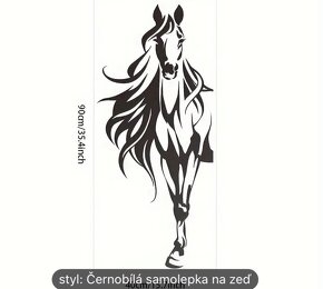 Samolepicí dekorace kůň - 4