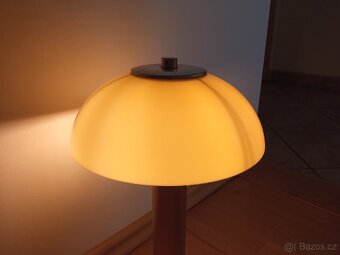 Retro funkcionalistická lampa chrom a sklo - 4