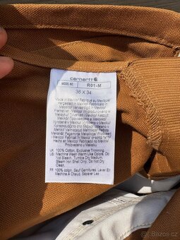 Kalhoty laclové Carhartt Bib Overall W36/L34 - 4