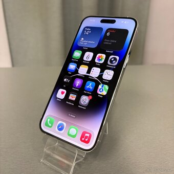 iPhone 14 Pro Max 256GB silver, pěkný stav, 12 měsíců záruka - 4