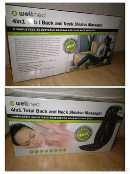 Wellneo masážní podložka zad a nohou Shiatsu 4v1 - 4