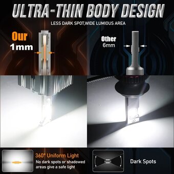 Nové LED žárovky D1S/D2S/D3S 6000K + LED T10 zdarma - 4