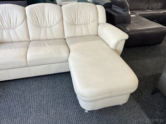 Sedací souprava rohová - kůže - 4