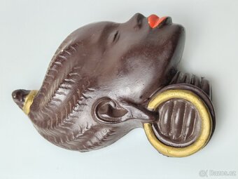 Dekorace Art-deco hlava - 4