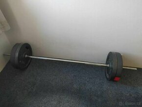 Benchpress lavice + sada závaží a činky - 4