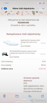 Postýlka cestovní Koot s přídavným patrem 2v1 Iron Green + m - 4