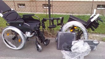INVALIDNÍ VOZÍK-polohovatelný-46 cm-mohu zaslat po ČR - 4