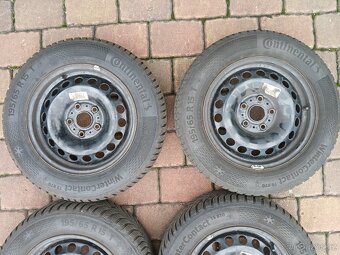 Plechová kola,sada,5x112,ET43,CONTINENTAL,195/65 R15,9,5/5mm - 4