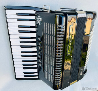 Nový akordeón Beltunica Vivaldi- DE LUXE 96 basový- krásny z - 4